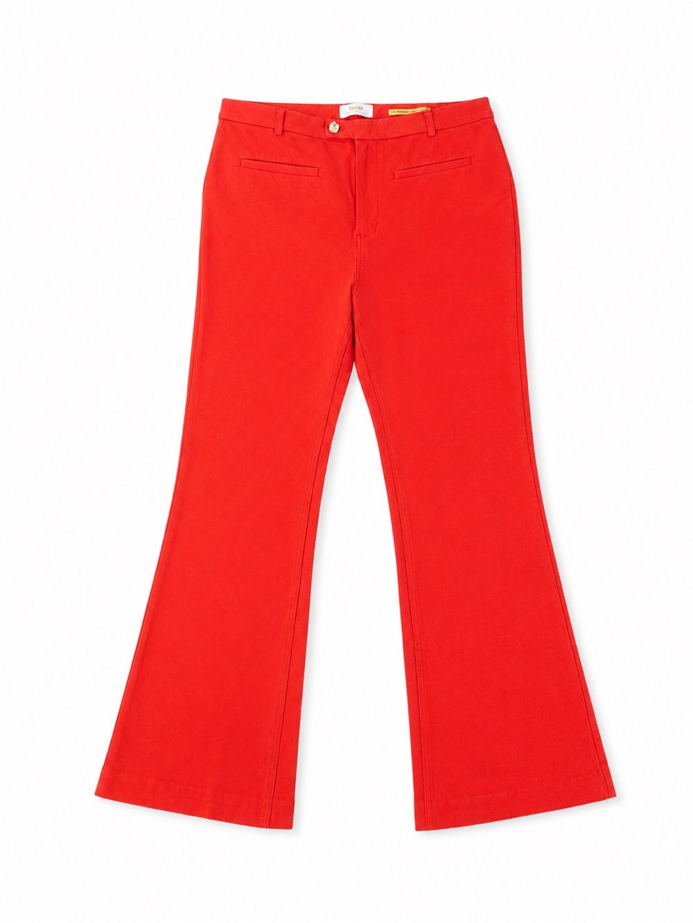 Anthropologie Maeve Orange / Red Flared Pants